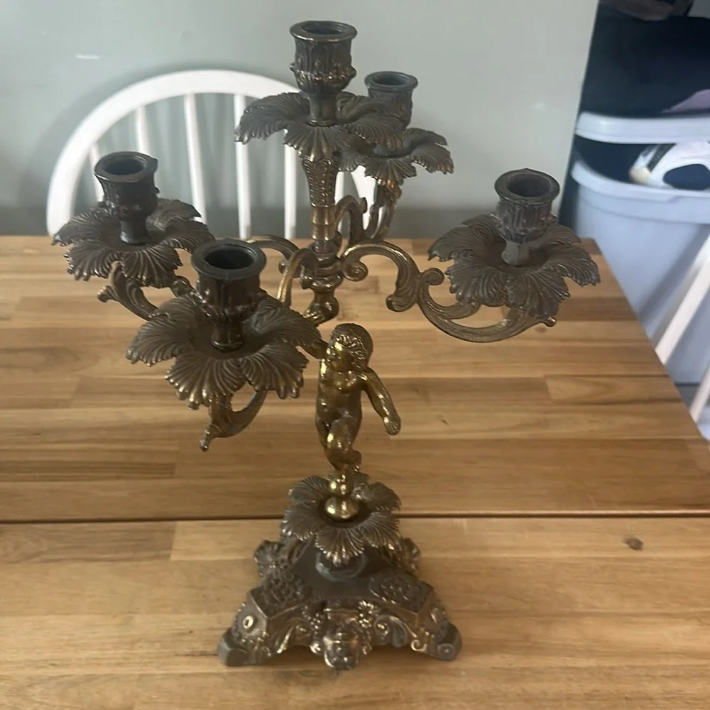 VINTAGE BRASS CANDLE HOLDER 1960’s